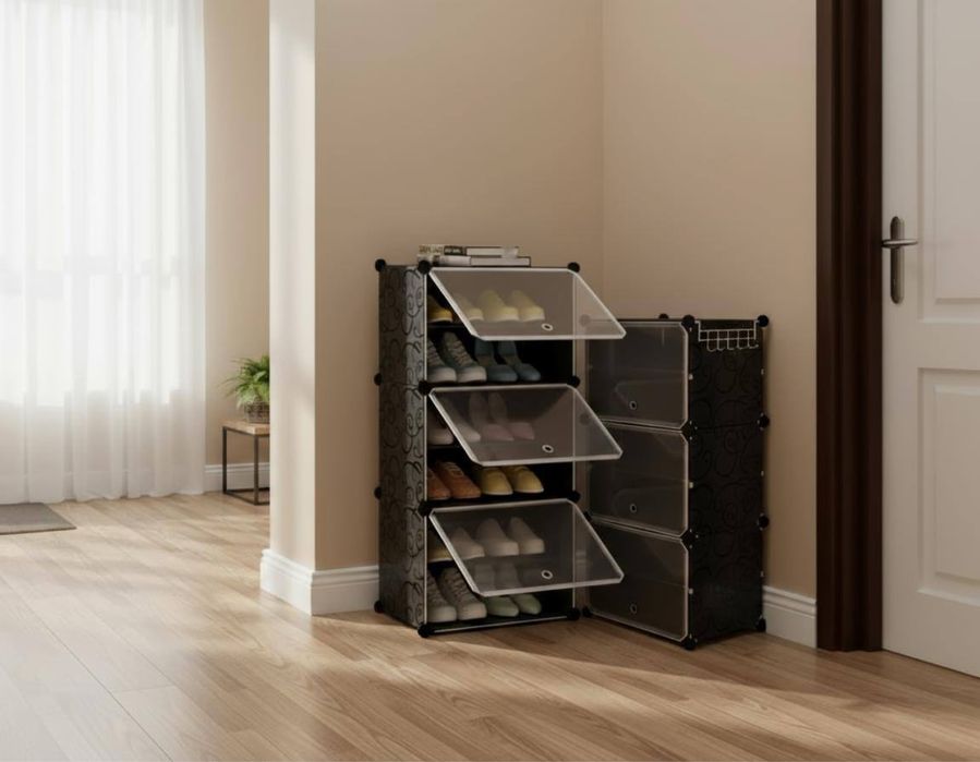 Nowy zestaw prezentowy Regał na buty 6 półek modułowy organizer obuwie