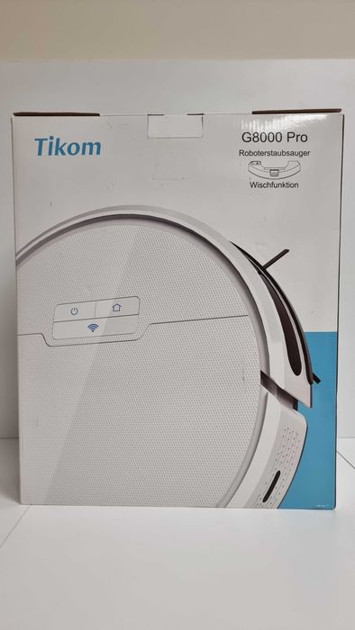 Robot sprzątający Tikom G8000 Pro – odkurza i mopuje, WiFi, 4500 Pa