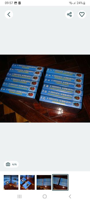 "A Odisseia Submarina ", Jacques Cousteau - Cassettes VHS