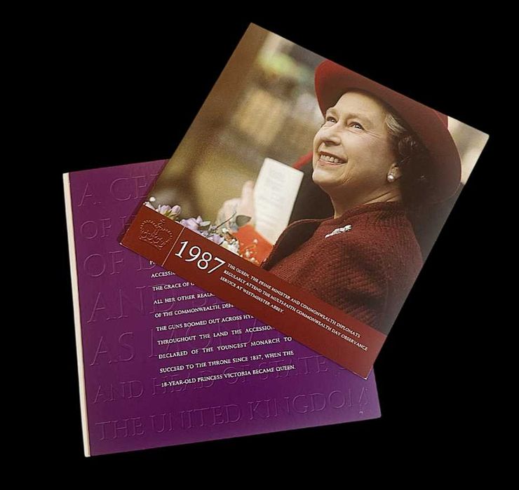 Carteira Oficial - 5 Libras - 2002 - Reino Unido - Golden Jubilee