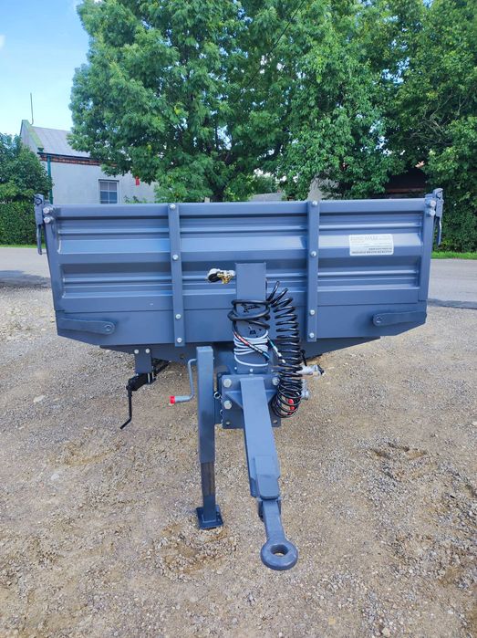 przyczepa rolnicza 3t wywrotka / euro-masz /nadstawy/ jednoosiowa