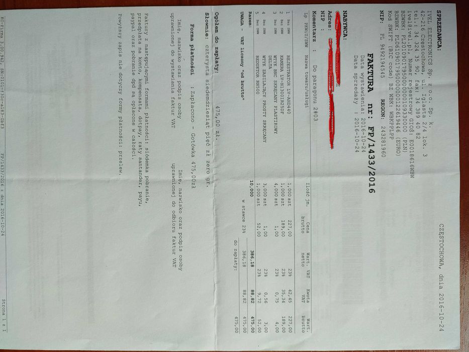 zestaw do monitoringu