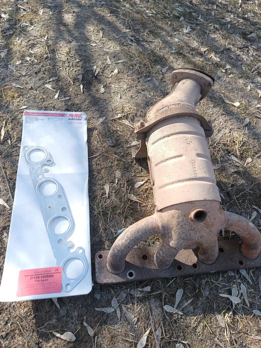 Катализатор с новой прокладкой ваз