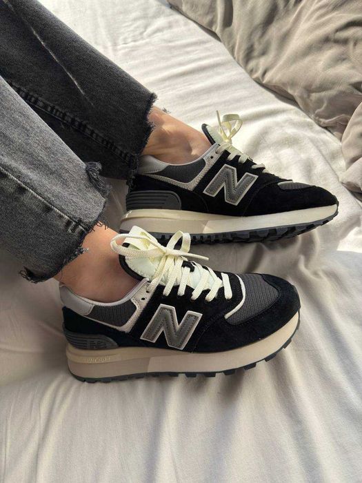 Жіночі кросівки New Balance 574 Legacy Black Grey (37-40) Нью Беланс