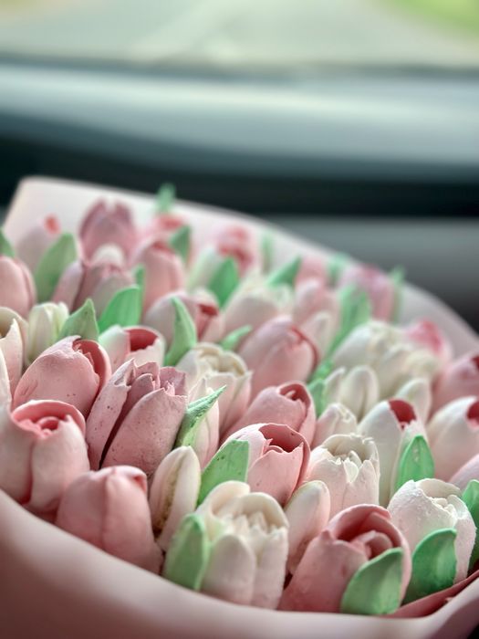 зефір натуральний ручної роботи , зефірні букети , подарунок