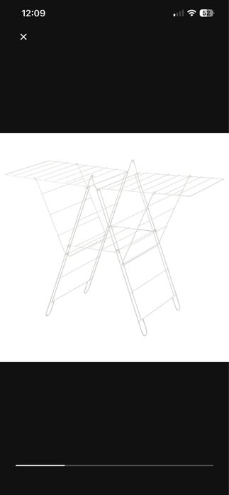 Frost: Estendal de roupas para interior e exterior, branco do Ikea