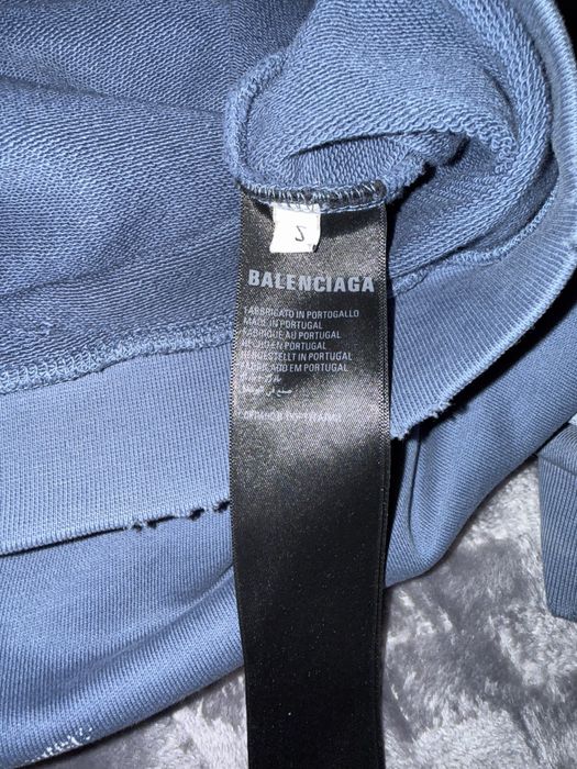 Худи Balenciaga distressed