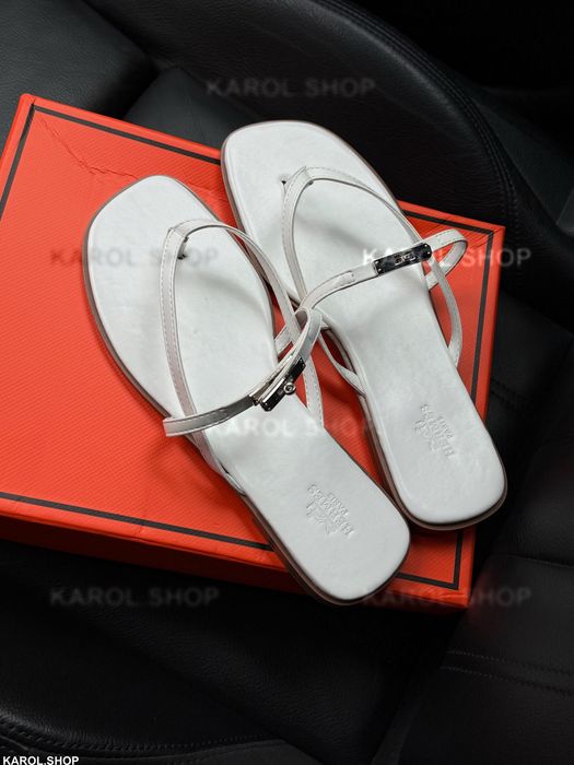 Шльопанці шльопки 38 розмір довжина  24 см вєтнамки в стилі Hermès Miss Sandal