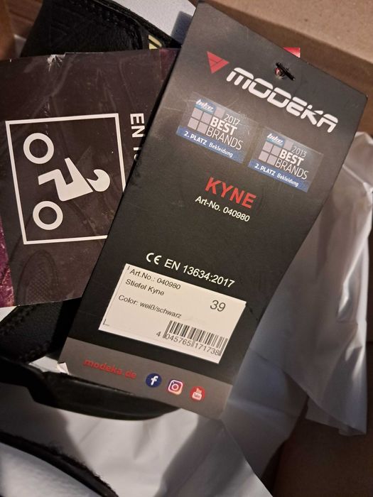 buty motocyklowe MODEKA KYNE rozm. 39