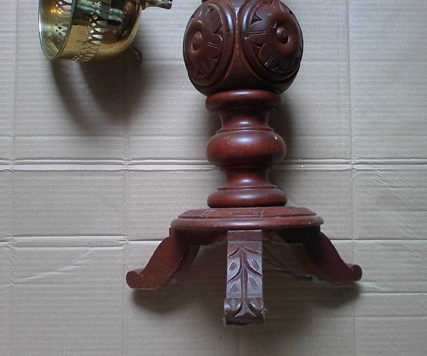 coluna suporte pedestal madeira e floreira