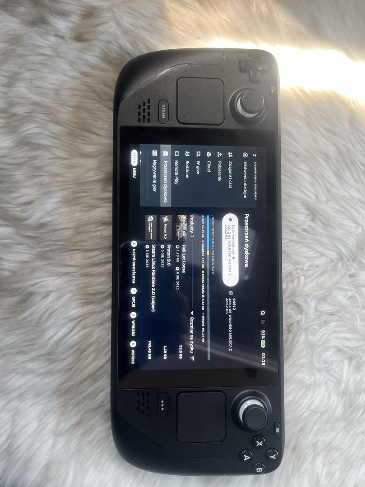 Steam Deck 256Gb + SD card 512Gb jak nowy Grodzisk