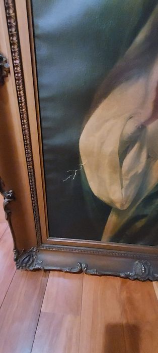 Antique painting with ornate frame427808734724106243