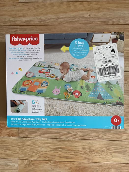 Fisher Price Wielkie przygody Duża  mata edukacyjna plus 4 zabawki