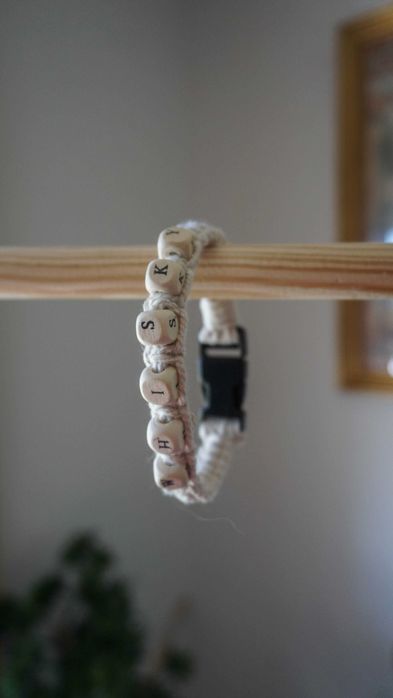 Coleiras em macrame para cães e gatos