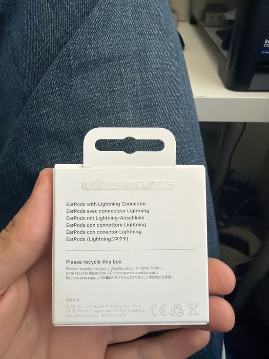 Oryginalne Earpods Apple - złącze Lightning