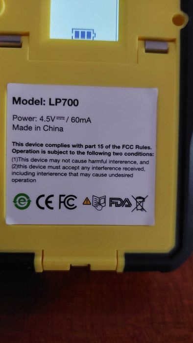 Recetor de laser rotativo, modelo LP700-R