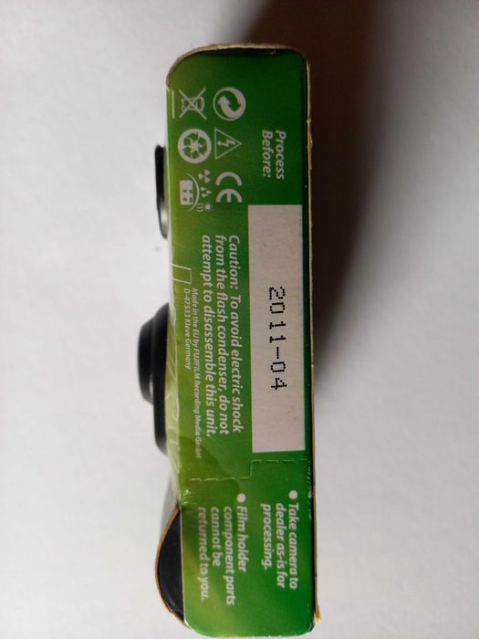 Máquina fotográfica descartável