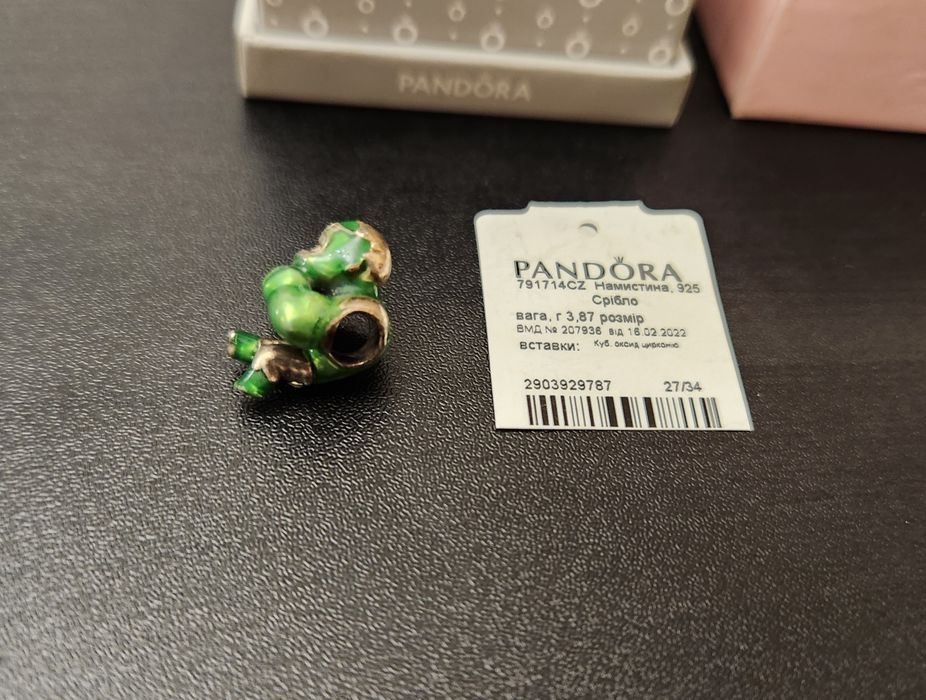 Pandora Hulk Charm Халк Бусина Шарм