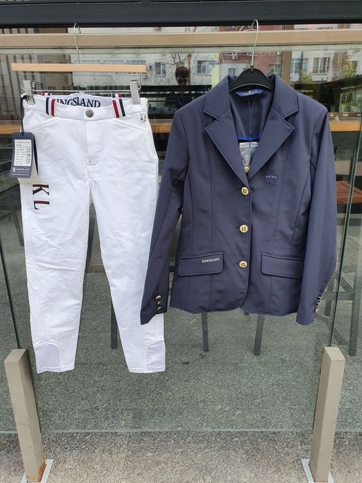 Редингот для девочек 134-140 Classic Kingsland, конные бриджи с леей