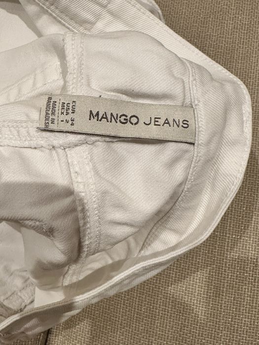 Calções de Ganga Brancos Mango Jeans