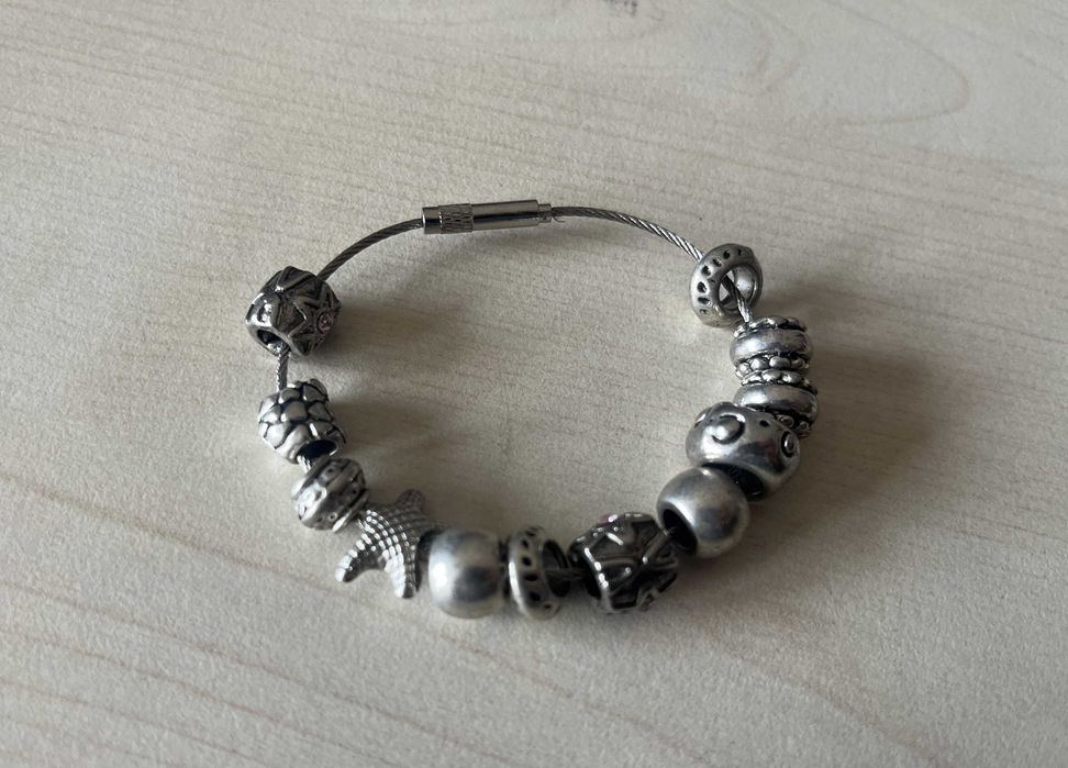 Bransoletka modułowa charms - 12 elementów