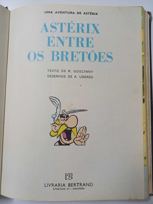 Livro de BD uma aventura de Asterix