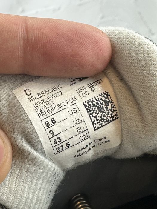 Чоловічі чорні кросівки New Balance 565 43p 574