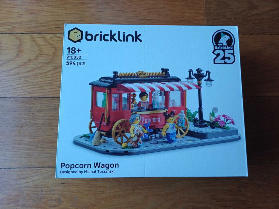 LEGO Bricklink 910052 Popcorn Wagon Edição especial novo e selado
