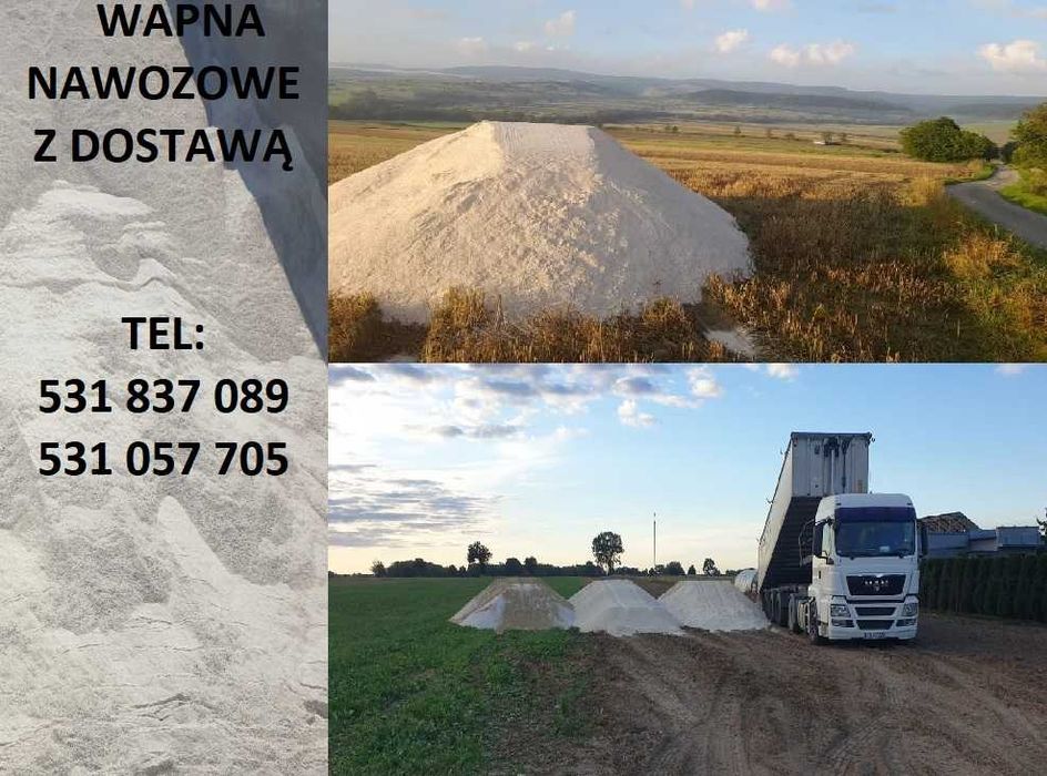 Wapno Nawozowe Węglanowe, Magnezowe, Kreda- SUCHE!!  PROSTO Z KOPALNI !!