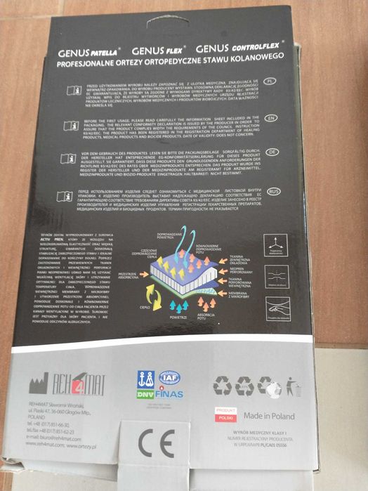 Orteza ortopedyczna stawu kolanowego, Rozmiar M, 2sztuki