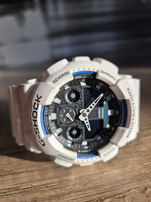 Zegarek Casio G-Shock GA-100B-7AER Biały GWARANCJA KOMPLET