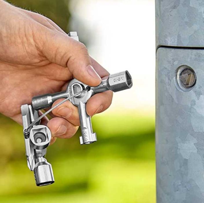 Wielofunkcyjny klucz do szafek grzewczych elektrycznych 10w1