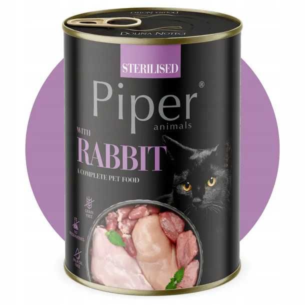 PIPER DOLINA NOTECI  Puszka dla kota , mix smaków48x400G