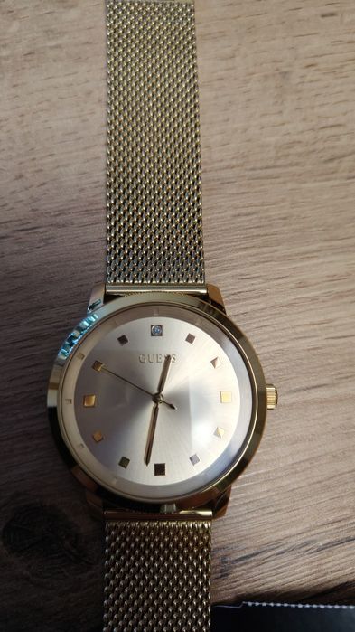 Nowy zegarek GUESS U1363G2 złoty slim mesh komplet prezent metki