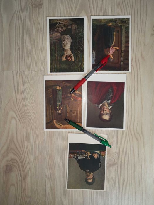 Kolekcjonerskie pocztówki  malarstwo Muzeum Perm