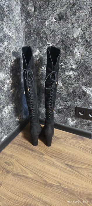 Сапоги ботфорты Boohoo