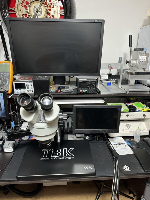 Microscopio profissional microsoldadora completo