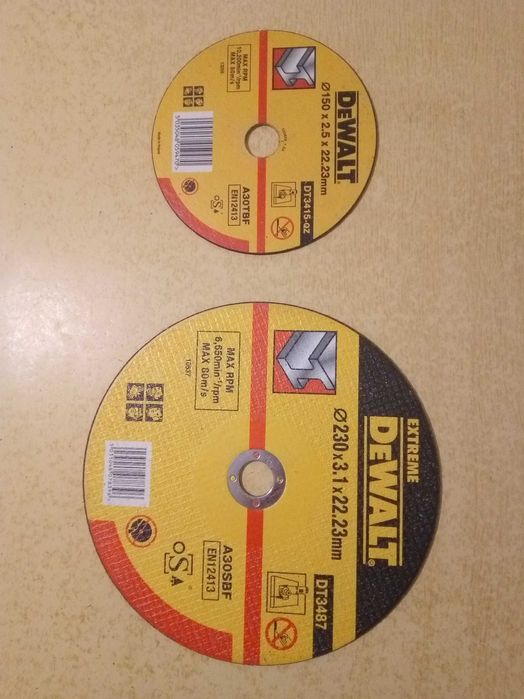 Диски абразивные отрезные DeWALT по металлу