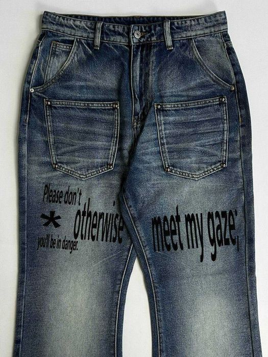 ARCHIVE Flared джинси faded джинсы синие сині клеш кльош skinny