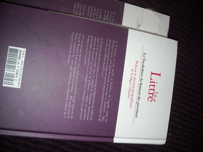 Dicionario frances - Le Littre vocabulario francês das provincias-Novo