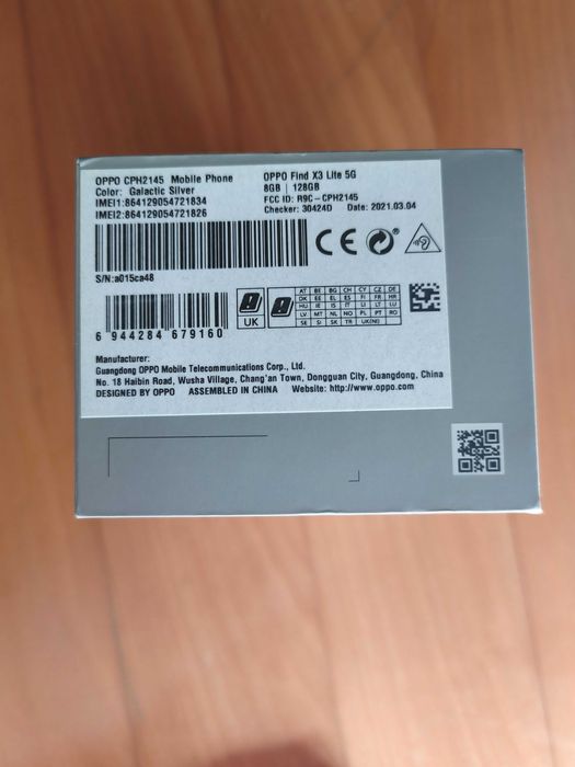 Telemóvel Oppo Find X3 Lite 8GB/128GB prateado