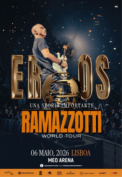 4 bilhetes Eros Ramazzotti