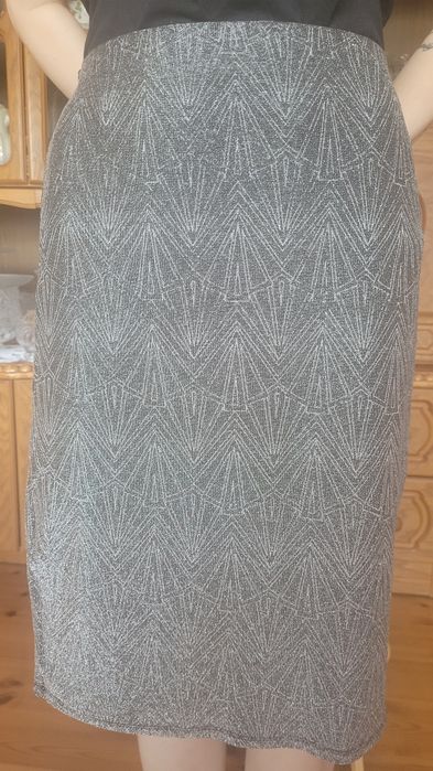 Spódnica damska srebrna