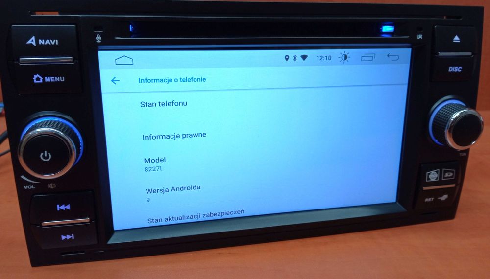 Radio 2DIN z DVD, GPS, WiFi, Bluetooth 7" Android 2/32GB Ford - zestaw