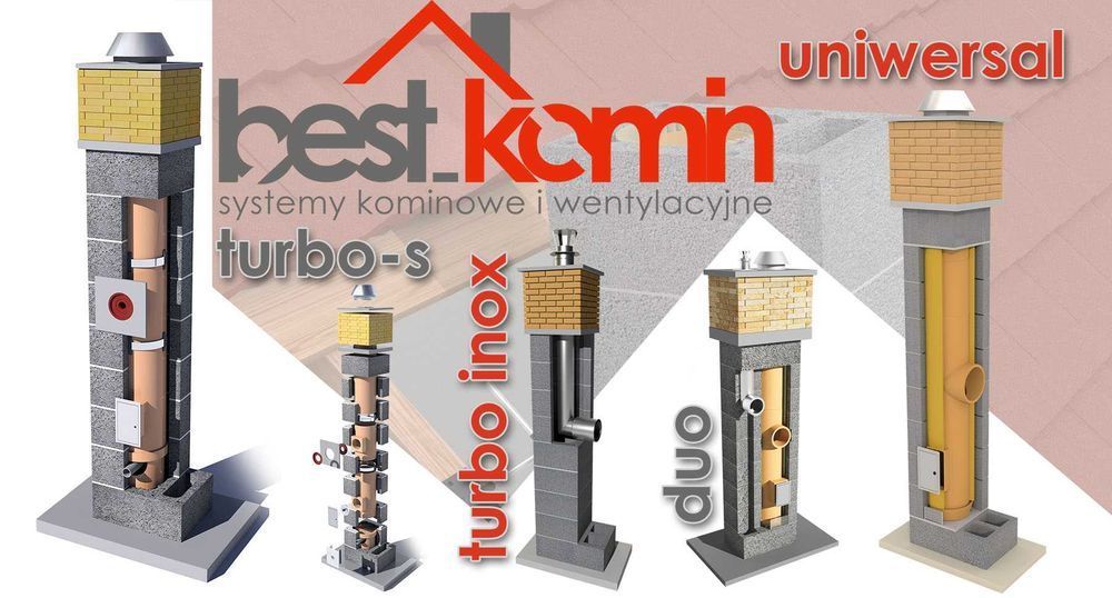 Komin Systemowy Ceramiczny SYSTEM IZOLOWANY 5 m BKU dostawa gratis