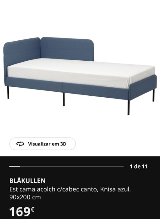 Cama BLÅKULLEN + Colchão MAURANGER | 200x90cm