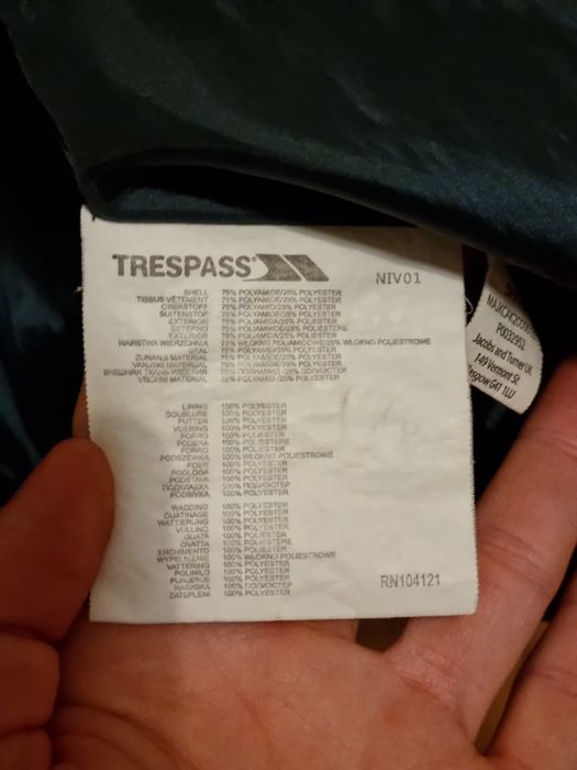 Oryginalna kurtka zimowa męska Trespass r.S