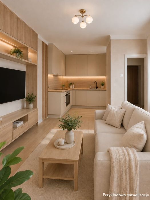 Mieszkanie 2 Pokoje Manufaktura Pełny Rozkład Balkon Okna PCV - Widok 3