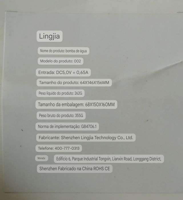 Dispensador de Água Novo