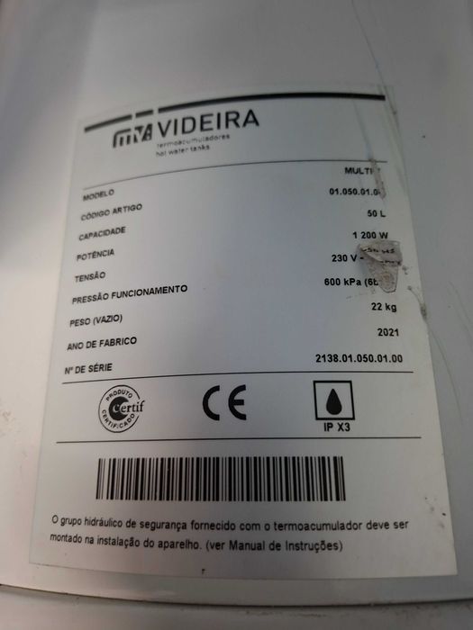 Cilindro "Videira" em cobre - 50 Litros